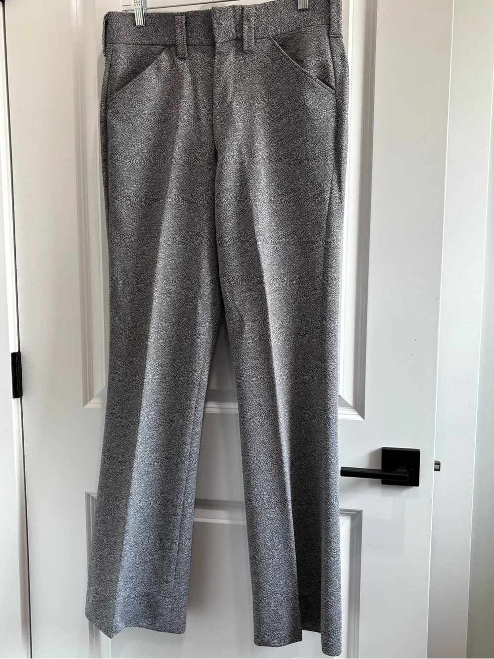 Vintage Jonathan Jones 70’s Men's Gray 2-pc Jacquard Polyester Suit